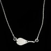  Silver padel ketting (zilver)