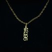 42.195 necklace (gold color)