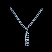 42.195 necklace (stainless steel)