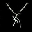 ATHLETICS POLE VAULT JUMPER ON SILVER CHAIN (F)