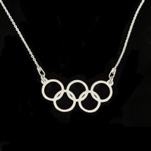 Olympische ketting (zilver) armband