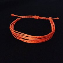 Oranje aanmoedigingsarmbandje armband