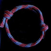 Verstelbare armband rood/blauw armband