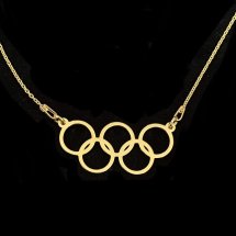 Olympische ketting (verguld) armband