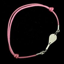  Padel armband met roze koord armband