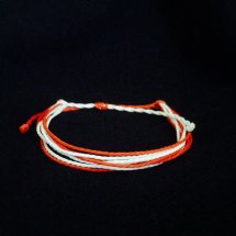 Rood witte armband armband