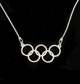 Olympische ketting (zilver) armband