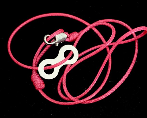 Bestel de  Roze armband met zilveren schakel armband
