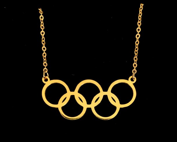 Bestel de Vergulden Olympische ringen armband