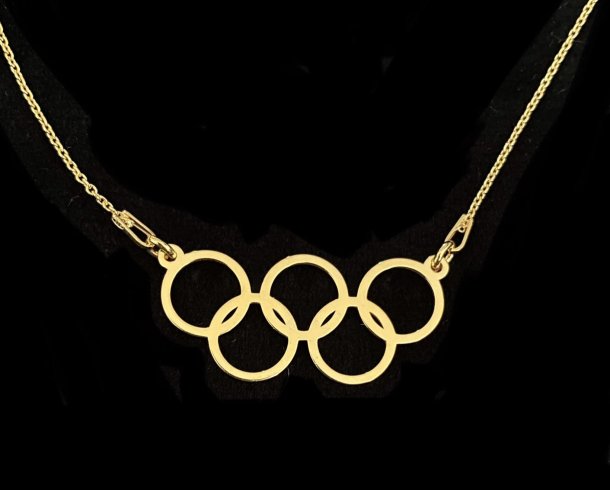 Bestel de  Olympische ketting (verguld) armband