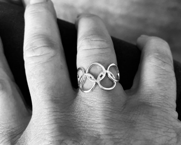 Bestel de Olympische ring  armband